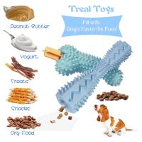 Juego De 4 Juguetes Para Perros Masticables De Goma Suave Juguetes Para Limpiar Los Dientes De Tu Mascota Divertidos Bolas De Hueso Para Distribuir Alimentos - details 3