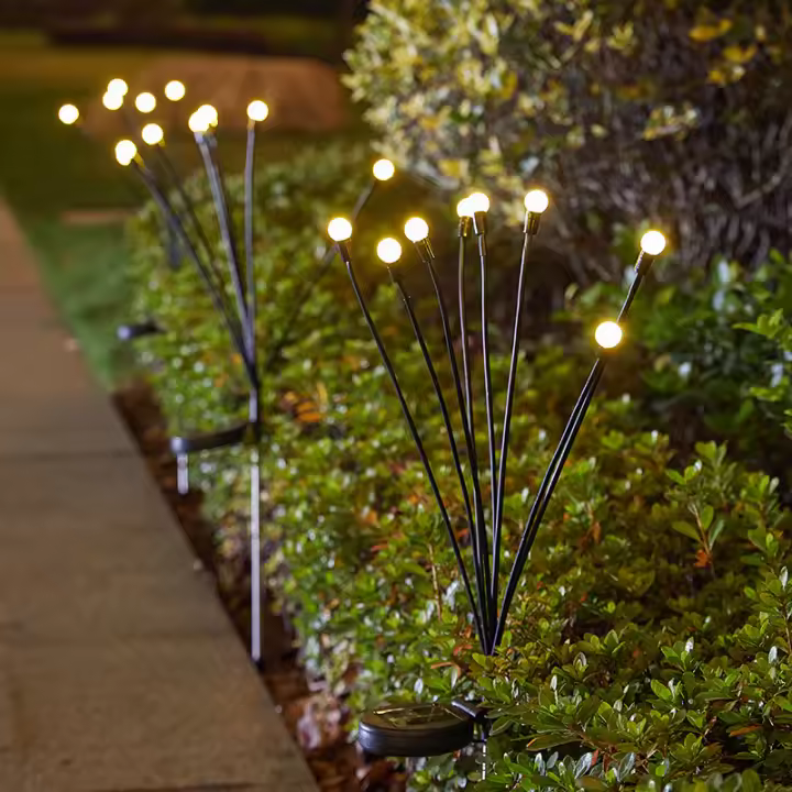Luz De Luciérnaga Solar Para Jardín 6/8 LED Impermeable Decoración De Jardín Exterior Para Jardinado - 1