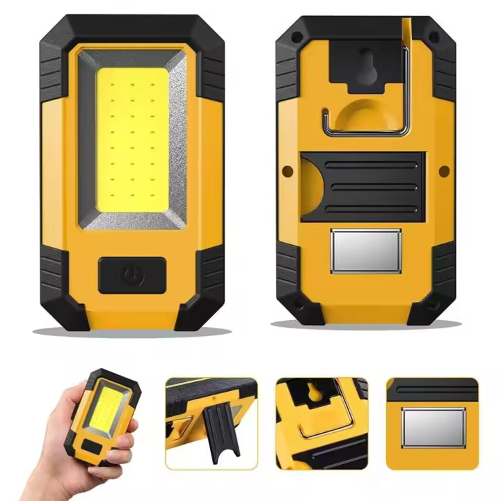 LED interior Recargable de Trabajo para Taller Portátil Interior Base Magnética y Gancho 500 luces Súper Brillante para Reparación - 1