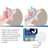 Protector De Sueño South Moon Anti Snore Piecesa Para Dormir Parar El Ronquido Dispositivo Para La Calidad Del Sueño Bruxismo Mordida En Descanso - details 6