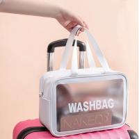 1-3 Uds Bolsas Neceser Transparente para Viaje, Neceser de Viaje para Maquillaje de PVC Portátil Organizador Cosmético con Cremallera, Estuche de Transporte para Mujer, Negocios,Baño - details 3