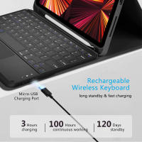 Funda De Teclado Para iPad pro 11 13 2024 12 9 Pulgadas iPad 9ta 10ta Generación Air 11 13 5 10.2 Mini 6 Cubierta Mágica De Moda Antichoque Resistente Al Polvo - details 9