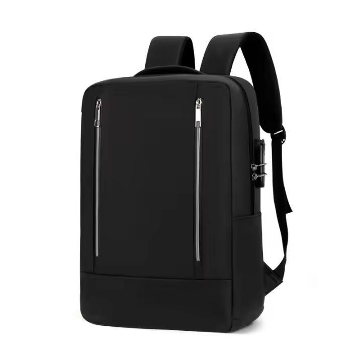 Mochila de gran capacidad con bloqueo de contraseña para hombre, mochila impermeable, viaje de negocios, mochila de carga USB - 1