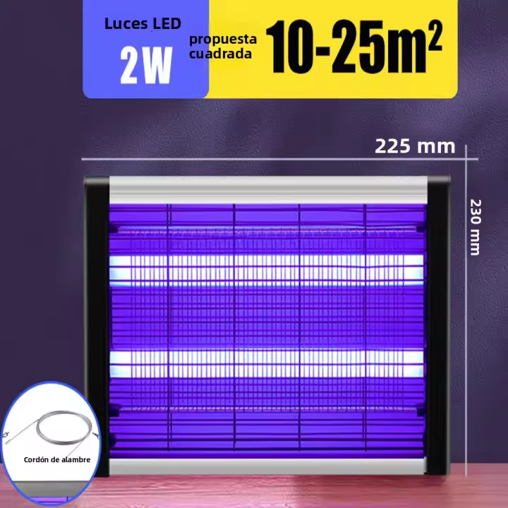 Lampara De Muerte De Mosquitos Para Interiores Trapo De Mosquitos Para Restaurante Hotel Y Tienda Instalación Manual 8W DC - 1