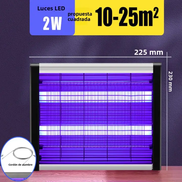 Lampara De Muerte De Mosquitos Para Interiores Trapo De Mosquitos Para Restaurante Hotel Y Tienda Instalación Manual 8W DC - 1