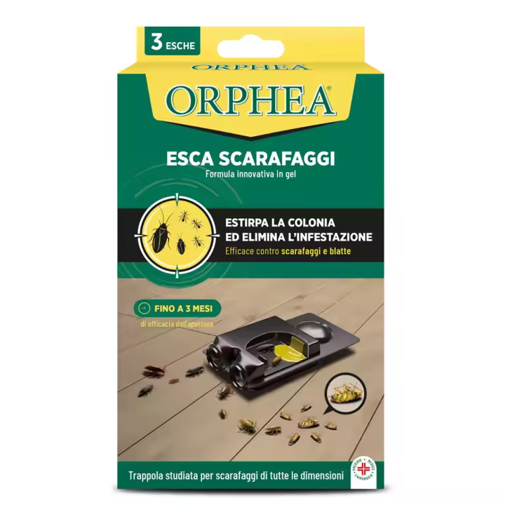 Orphea Señuelos para cuarachas, Con Fórmula innovadora en gel, borrador del Nedo y la colonia, ideal para interiores, edificios y Terrazas, eficacia 3 mes, paquete de 3 piezas - 1