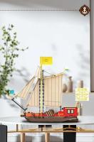 Bloques De Construcción Clásica Para Barco De Sails MOC Retro Yate Modelo DIY Barco Pirata Juguetes De Vessel Para Niños Regalos De Navidad - details 6
