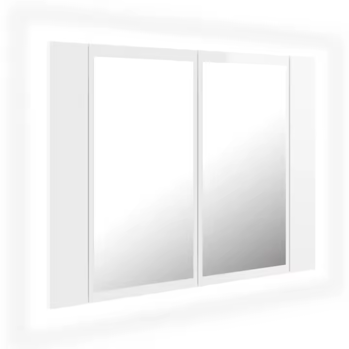 ¿Dónde est Armari Espejo D BA LE acrílico Blanc Brill 60x12x4 cm - 1