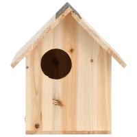 vidaXL Casa para ardillas madera maciza de abeto 26x25x29 cm - details 1