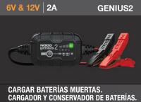 NOCO GENIUS2: Cargador de Batería 2A, 6V y 12V, Mantenedor y Desulfatador para Baterías de Plomo-Ácido y Litio de Coche y Moto - details 0