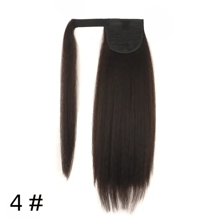 Extension De Cabello Sintético Textura Africana Kinky Con Clip Ponytail Alrededor De 18 Pulgadas Fibras Resistentes a Altas Temperaturas - 1