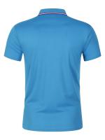 Camisa Polo Hombre Verano Transpirable Cómoda De Color Sólido Cuello Redondo Manga Corta Alta Calidad Ropa Casual De Calidad - details 13