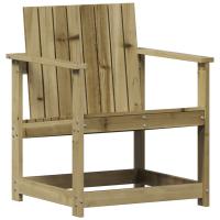 vidaXL Silla de jardín madera maciza de pino 62x56x77 cm Pino natural, Pino blanco, Douglas natural Conjunto Terraza Muebles Jardín Exterior Juego de Muebles de jardín Mueble Jardín Exterior Muebles de Salon Exterior - details 3