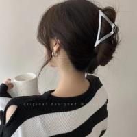 Pinza Para El Pelo Geométrica De Metal Moda Coreana Para Mujeres Y Niñas Accesorios De Pelo Clips Para Cola De Caballo Barrettes Cruzados - details 17