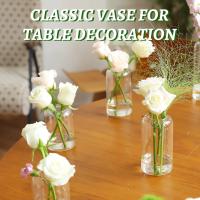 Juego De 3 Vajillas De Vidrio Claro Para Centros De Mesa Y Decoración De Baño Estilo Clásico Para Flores Pequeñas Y Bodas - details 6