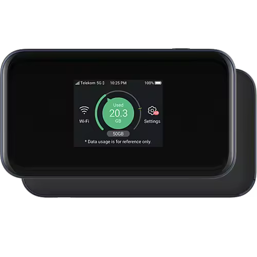 ROUTER PORTÁTIL: ZTE Airbox 5G MU5001 Router Hotspot WiFi6 3800 Mbps 5G LTE Black - 1