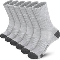 6 Pares De Calcetines De Gimnasio Para Hombres De Talla Grande Con Agarre En La Pista Calcetines Deportivos De Algodón Suave Y Cómodos Para Exterior - details 8