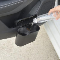 Caja De Almacenamiento Para Interior De Coche 1L Estuche De Basura Portátil Con Soporte De Clip Para Asiento Puerta Accesorios Automotrices ABS Cuadrado - details 1