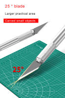 Cuchillo De Escalpelo Metálico Con Hojas No Deslizantes Para Grabado Y Cortar Película De Teléfono Móvil Herramientas De Carpintería Y Artesanía +5pcs #11 Hoja - details 5
