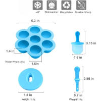 Molde De Helado De Silicona Para Hacer Pascuitos En Casa Contenedor De Almacenamiento BPA Free Para Niños DIY Helados - details 5