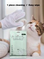 6PCS Guantes Desérgibles Para Mascotas Perros Y Gatos Toallas De Limpieza Seca Y Húmeda Guantes Limpia Sin Enjuague Desodorizante - details 24