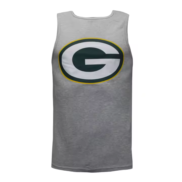 Camiseta  Fanatics NFL Logo sin mangas para hombre. Gris - 1