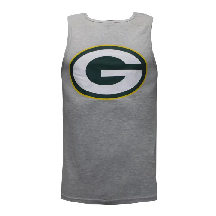 Camiseta  Fanatics NFL Logo sin mangas para hombre. Gris - 1