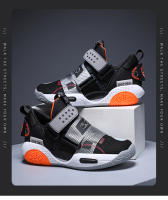 Zapatillas De Baloncesto Para Niños Y Niñas Antideslizantes Deportivas Ligera Para Exteriores Zapatos Cómodos Transpirables Talla Verdadera - details 0