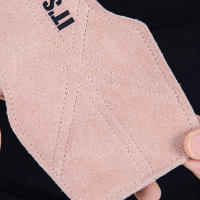 Guantes De Gimnasio De Cuero Antideslizantes Para Levantamiento De Pesas Protección De Muñeca Accesorios De Fitness Y Crossfit - details 5