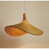 LED Ceiling Light Hand-Woven Rattan Chandelier Retro Creative Bird's Nest Woven Chandelier E27 Adjustable Height for Cafe Bar Living Room Tea Room Chandelier (Bamboo weaving) - details 4