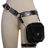 Bolso De Cuero PU Pequeño Estilo Retro Para Mujer Moto Bolsa De Moto Wind Side Pack Medieval Knight Personalidad Props - details 8