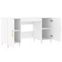 vidaXL Escritorio madera de ingeniería blanco 140x50x75 cm - details 3