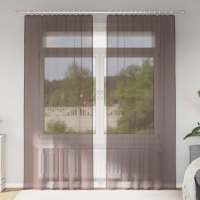 vidaXL Cortinas de gasa con bolsillos para varillas 2 uds. en color Arena/Marrón/Rosa y más | protección solar decorativa para ventanas hogar oficina dormitorio fácil de instalar - details 1