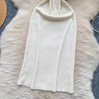 Vestido De Punto REALEFT Vintage De Verano Para Mujer Con Mangas Escaleras Estilo Casual Cuello Cuadrado Ajustado Hasta La Cintura - details 16