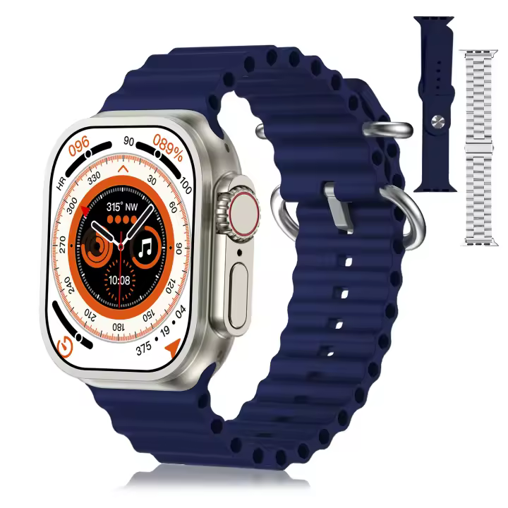 DAM. Smartwatch Z87 Ultra triple pulsera. Funciones outdoor, llamadas BT, notificaciones push. Decenas de modos deportivos. 4,4x1,3x4,9cm - 1