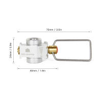 Adaptador De Quemador De Gas Gas Saver plus Conversor De Tanque Plano Para Camping Adaptable De Aleación De Aluminio Sin Encendido Incluido - details 1