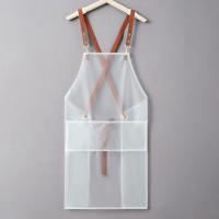 Nueva Apron Impermeable Y Resistente Al Aceite Con Correa Estilo Coreano Moda Para Cocina Y Hogar Ropa De Trabajo Para Mujeres - details 6