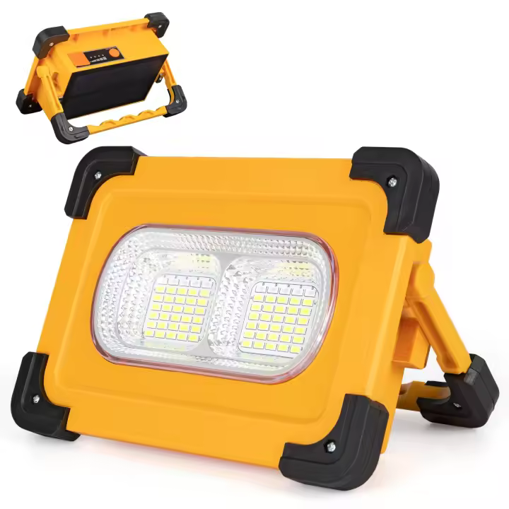 Foco LED recargable de 80 W, 4 modos, ajustable a 180°, portátil - 1