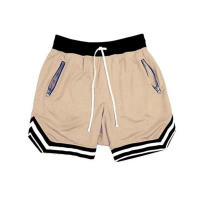 Shorts De Fitness Para Hombre Verano Gimnasio Baloncesto Deportes Entrenamiento Correr Secado Rápido Pantalones Cortos De Correr Con Bolsillos Cierre De Cremallera - details 8