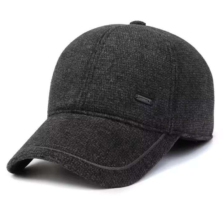 Gorra de Béisbol con Protección para las Orejas Cálida para Hombres y Mujeres de Alta Calidad Impermeable para el Invierno en Exteriores Material de Lining de Poliéster Estilo de Gorra Estilo de Moda para Hombres y Mujeres - 1