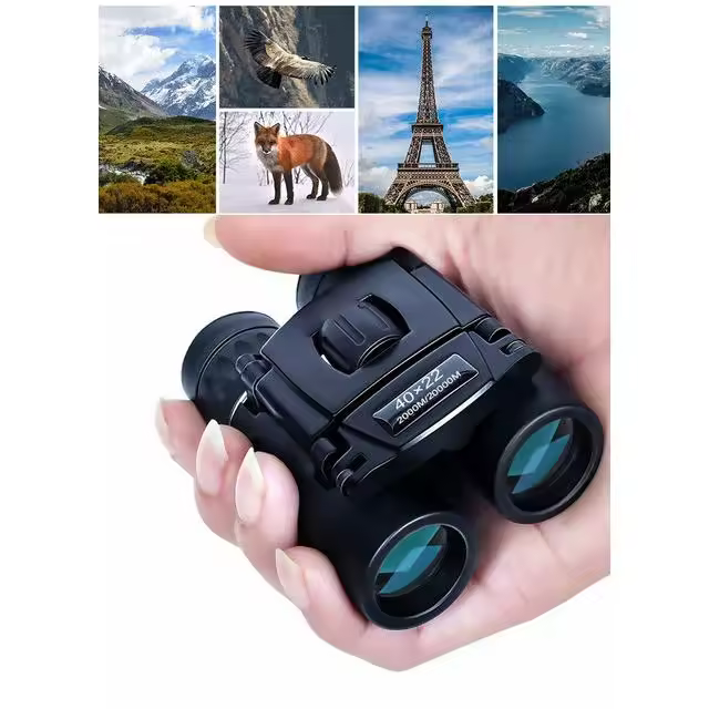 Binoculares De Camping De Alta Potencia Telescopio HD Longitud De Rango 2000m Para Turismo Caza Resistente Al Agua. Negro - 1