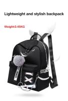 Mochila Oxford Para Mujer Impermeable Con Hombros Estilo Retro Para Niñas Estudiantes Bolsa De Libros Moda Casual Con Cierre De Cremallera - details 6