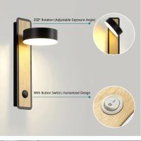 Lámpara De Pared LED Moderna Con Interruptor Iluminación Interior Para Dormitorio Sala De Estar Estudio Lectura Decoración Sconce Metálico Incluye Bombilla - details 13