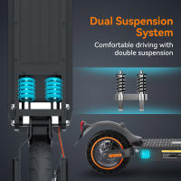 HONEY WHALE E9 MAX Patinete Eléctrico, Motor de 500W, Batería de 36V 10Ah, Neumático de 10 pulgadas, Velocidad Máxima de 20 km/h, Autonomía de 35-40 km, Freno Mecánico y Freno Electrónico, Certificación ABE - details 2