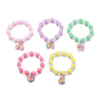 Pulseras De Corazón Colorido Con Lazo Ajustable Y Cuentas Para Niñas Set De 5 Piezas Regalo Ideal Para Cumpleaños Y Fiestas - details 0