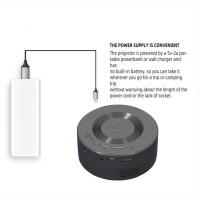 Mini proyector de vídeo, proyector portátil 1080P compatible con USBteléfono Android, dispositivos tecnológicos, proyector para exteriores, mini TV para el hogar/camping/viajes/fiesta, artículos geniales, regalos de cumpleaños personalizados - details 2