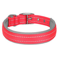 Collar De Nylon Suave Reflectante Para Perros De Todas Las Edades Durable Y Seguro Con Colchón Para Pequeños Medianos Y Grandes Pug - details 11