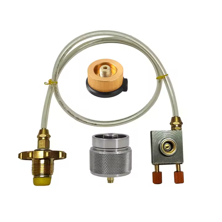 Adaptador De Recarga De Estufa De Gas Para Camping En Asia Adaptador De Tanque De Propano Para Exterior Quemador De Cilindro Plano - 1