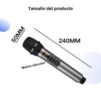 Nuevo Micrófono Inalámbrico Profesional ECHO Dual Canal UHF Para Fiesta Karaoke Iglesia Performance En Escenario Longitud De Distancia - details 8