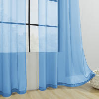 Cortina De Ventana Perforada De Color Sólido De Terylene 1PC Antipolvo Decorativa Y Bebida Clásica Para Adornos De Ventanas - details 31